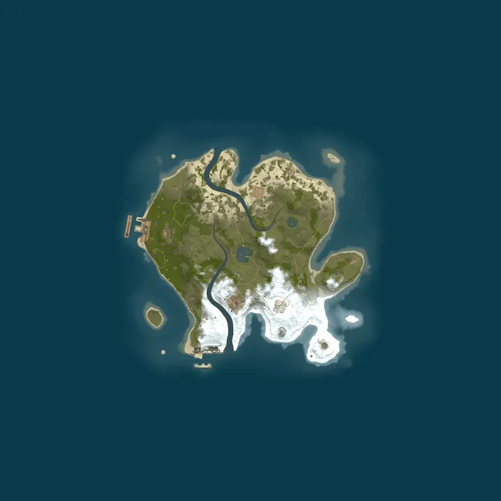 Map of A Shockbyte Rust Server