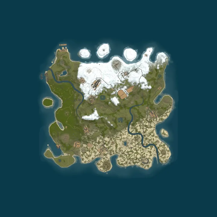 Map of [US] The Clinic | PVE | Monthly | 2x | Raidable Bases | Convoy