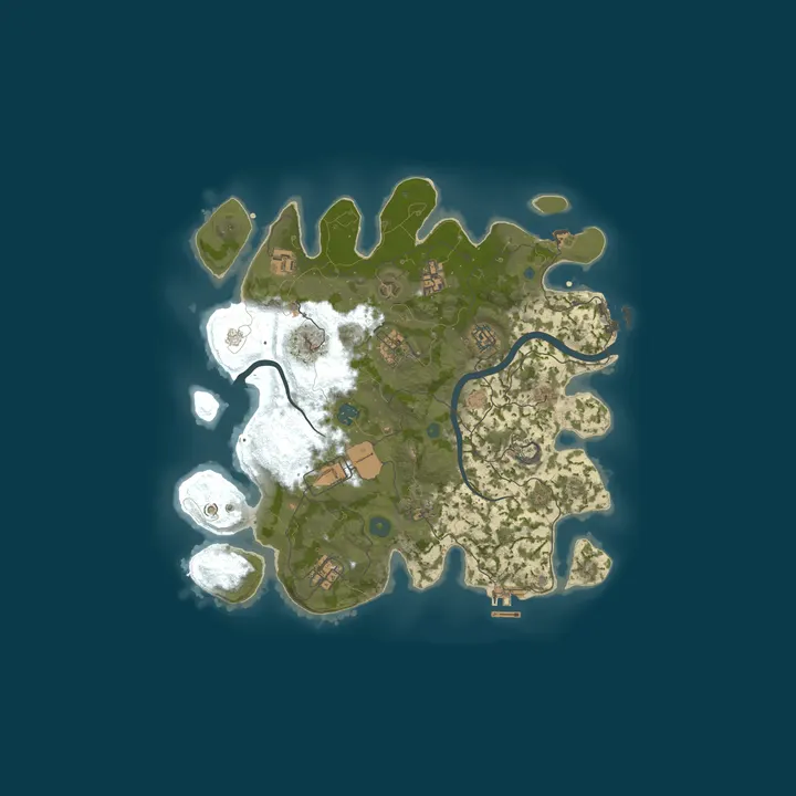 Map of Drays Rust server