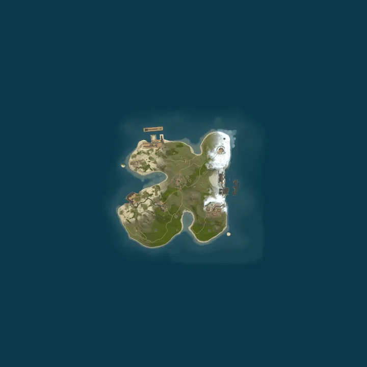 Map of A Shockbyte Rust Server