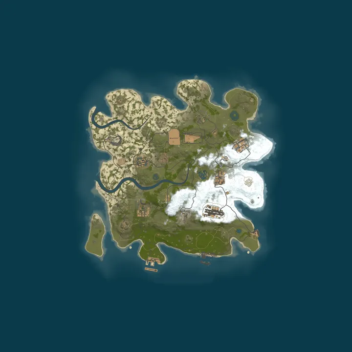 Map of [JP][PVP]RUST Beginner | Solo | Duo | Server