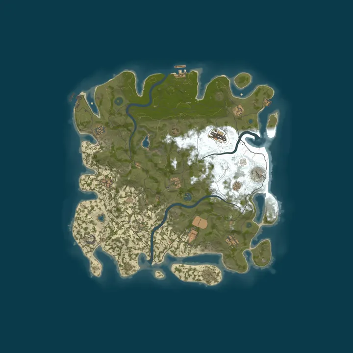 Map of RUST CLASSIC ДЛЯ НОВИЧКОВ