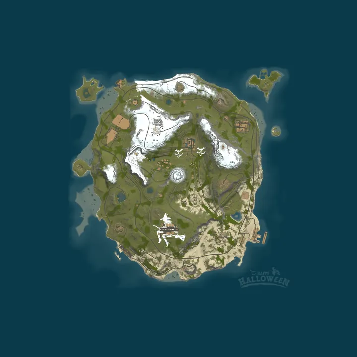 Map of RUSTEAME ESTA PVE | X2 | RAIDABLE BASES | QUESTS | SKILLS | EVE