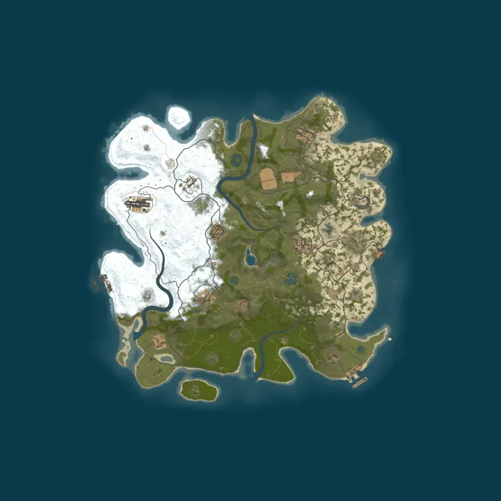 Map of #8 EPIC RUST NoLimit [X2|TP|KITS|RPG|PVP] 26.10 Wipe