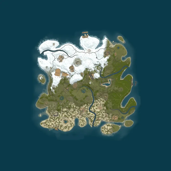 Map of ██ RustEasy [US/2x] | Solo/Duo/Trio | JUST WIPED ██