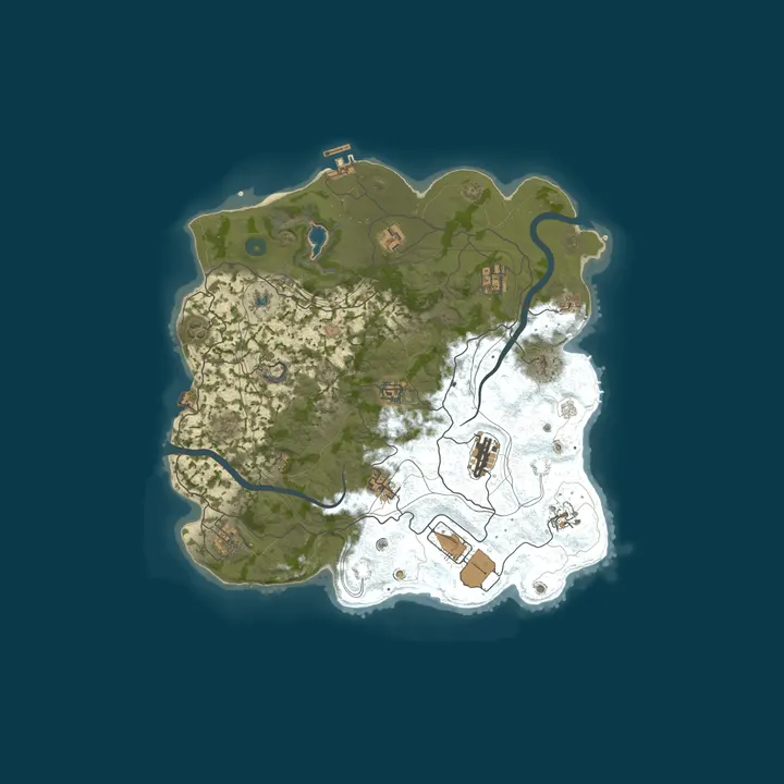Map of WEREWOLF GAMING.CO US 5x Solo/Duo/Trio|Loot x5|TP|Homes|Kits|