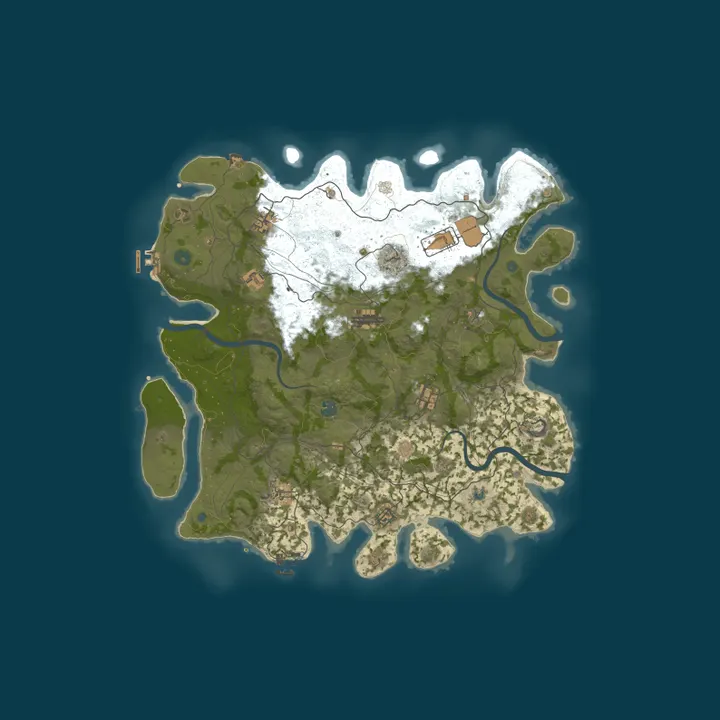 Map of РОССИЯ / КЛАССИКА X2 / THIS IS RUST! (23.10)