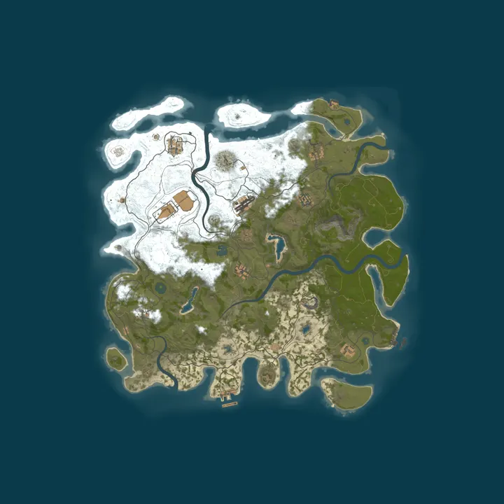 Map of Blue Torrent Gaming PvE