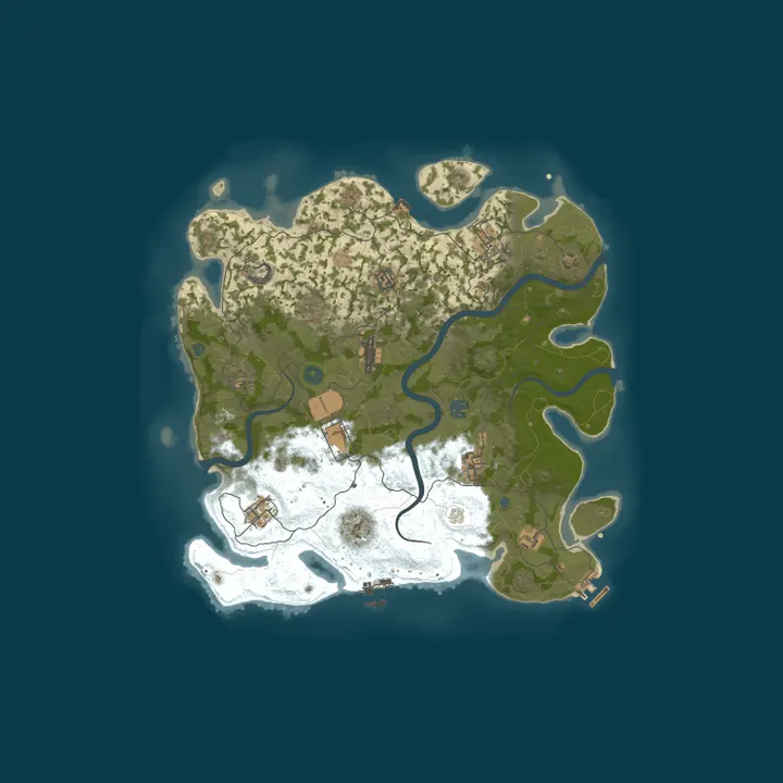 Map of AggreSSive 10x Night zombies // kits // skin // events // quest