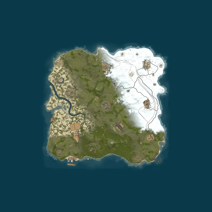 Map of WARBANDITS.GG 5X |Solo/Duo/Trio/Quad|Loot+|TP|Kits|x5 JUST WIPE