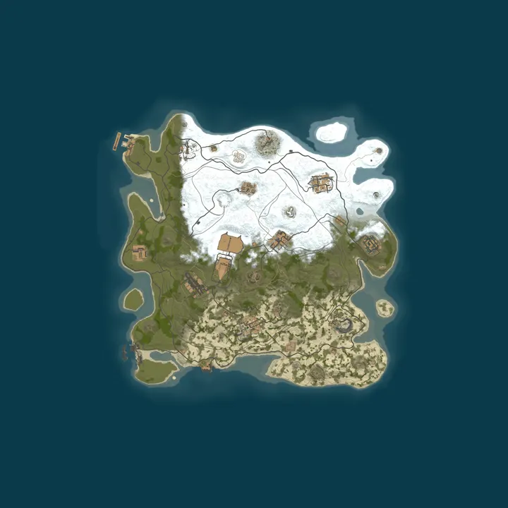 Map of AZARUST#1 [ X5/X10 | NOLIMIT | CLANS | LOOT+ | KITS ] 26.10