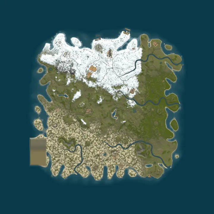 Map of RustTrain - Private Training Grounds