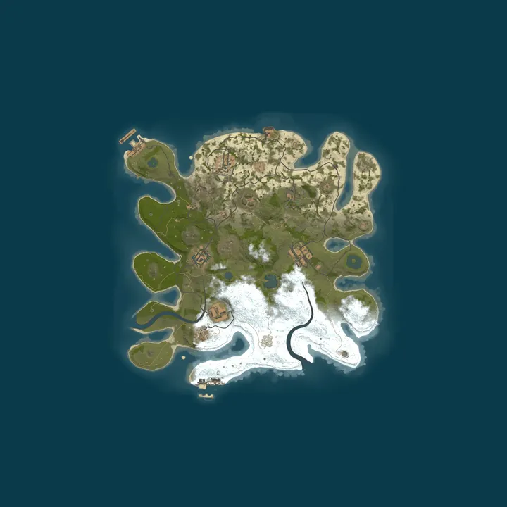 Map of Rust Server